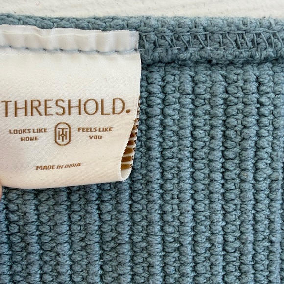 Textured Teal Bath Rug - Picture 2 of 3